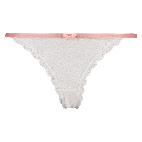 Thong lace, Blanco