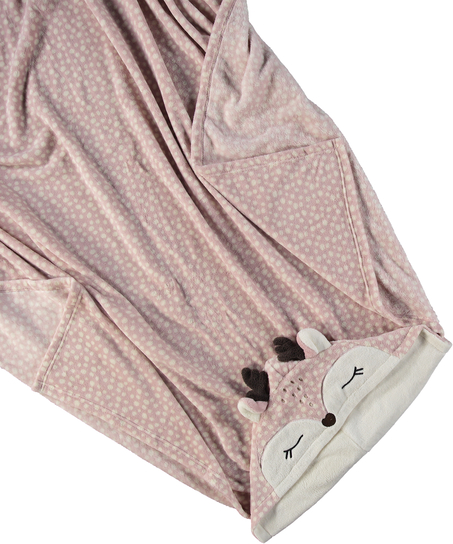 Manta para acurrucarse Reno, Rosa