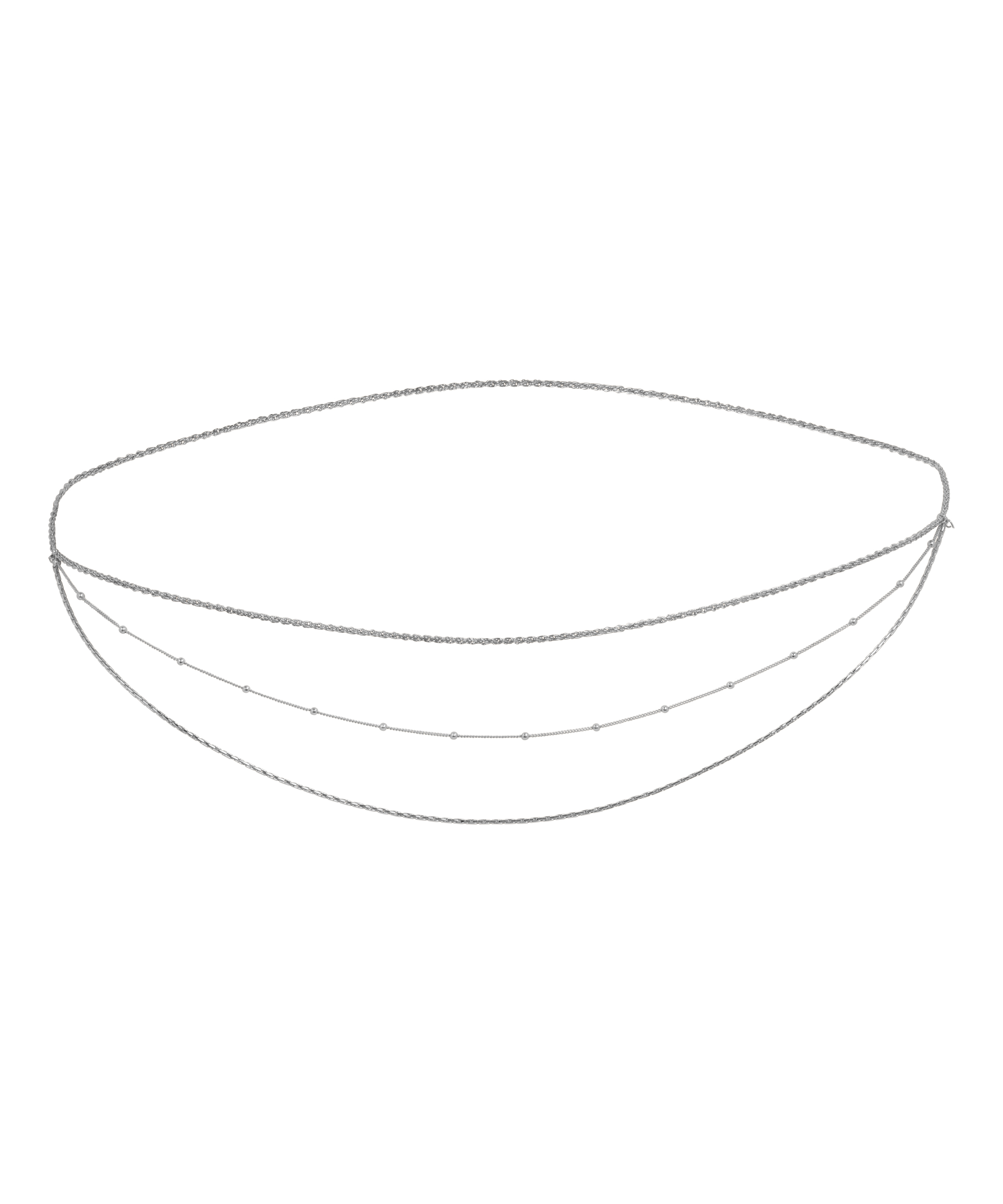 Cadena para cadera Pearl, Gris, main