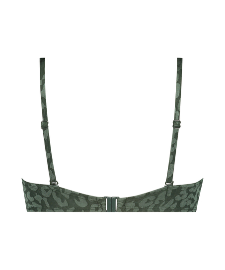 Top de bikini push-up con aros y preformado Copa A - E, Verde