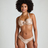 Top de bikini bandeau Lima, Beige