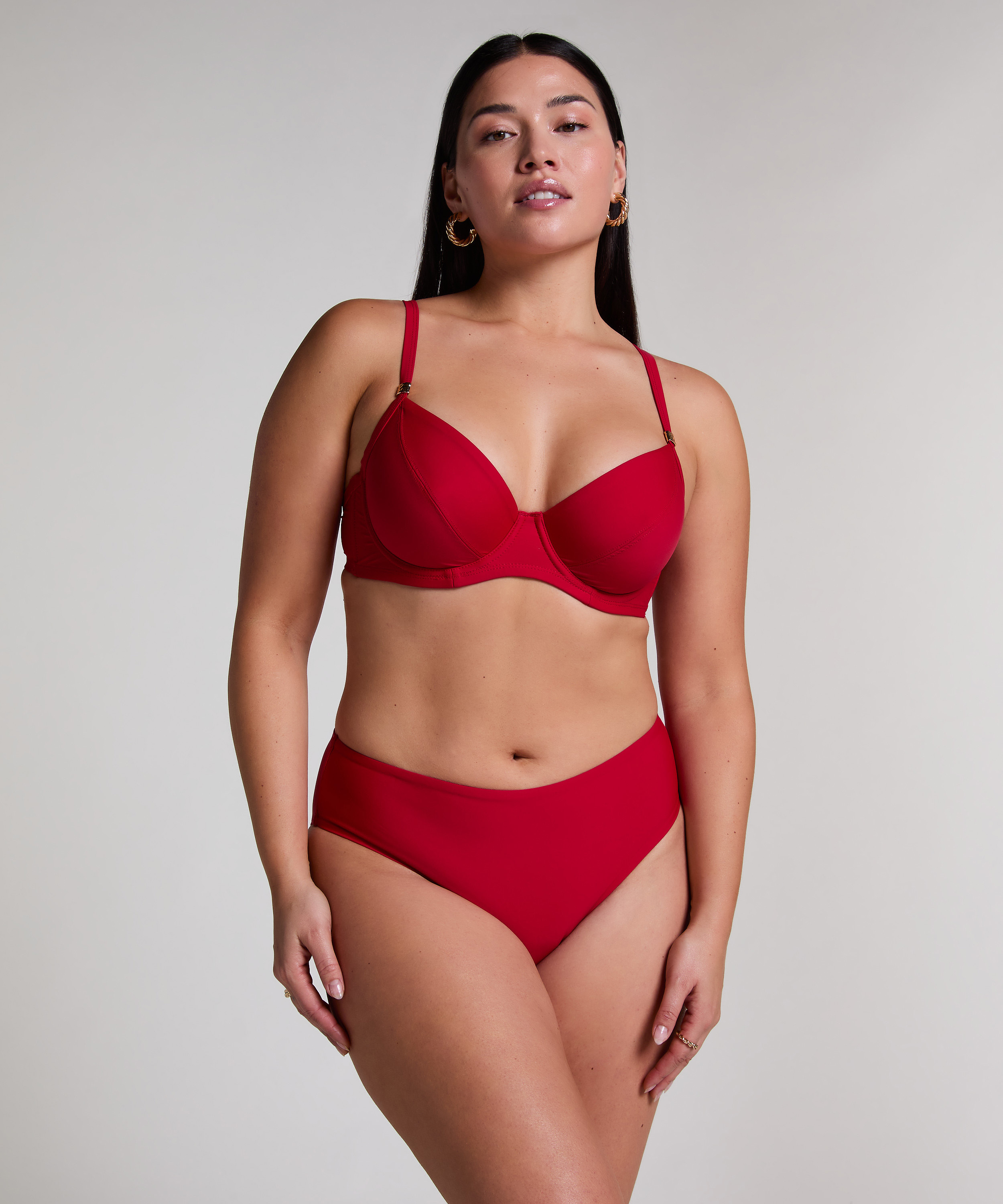 Top de bikini Luna, Rojo, main