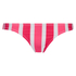 Atrevida braguita de bikini de corte bajo Candy Stripes, Rosa