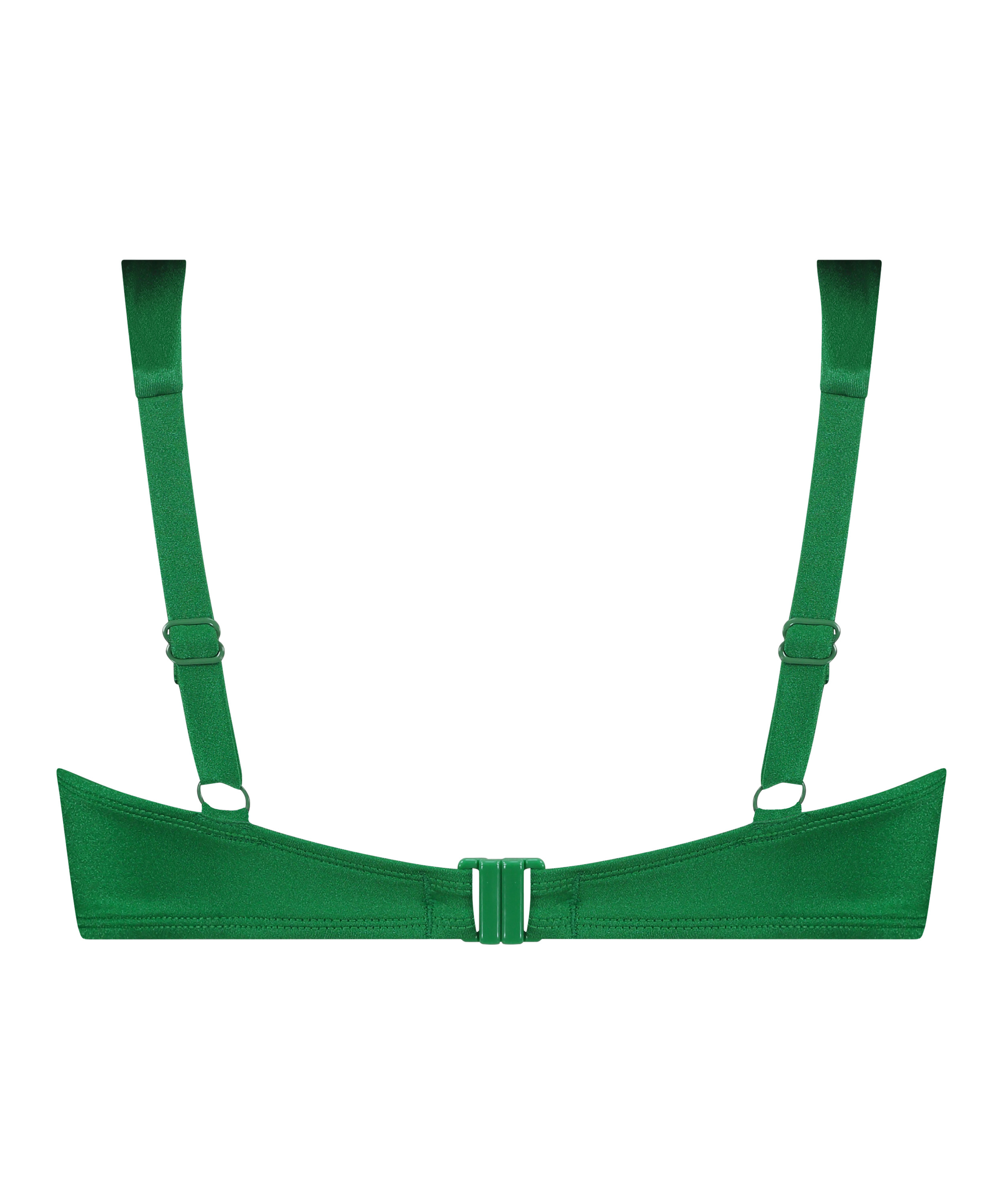 Top de bikini acolchado con aros Antigua, Verde, main