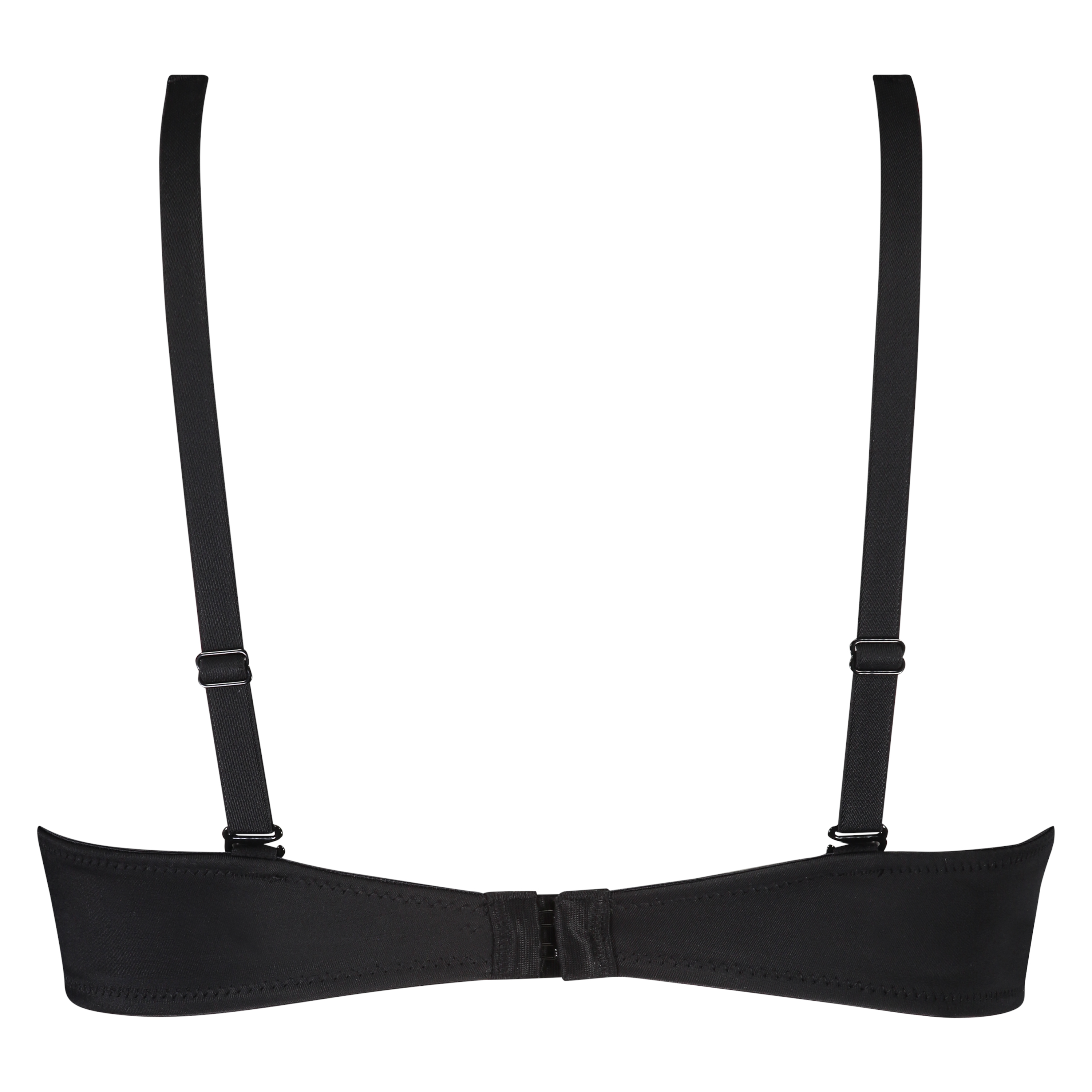 Sujetador de aros no preformado Satin Fleece, Negro, main