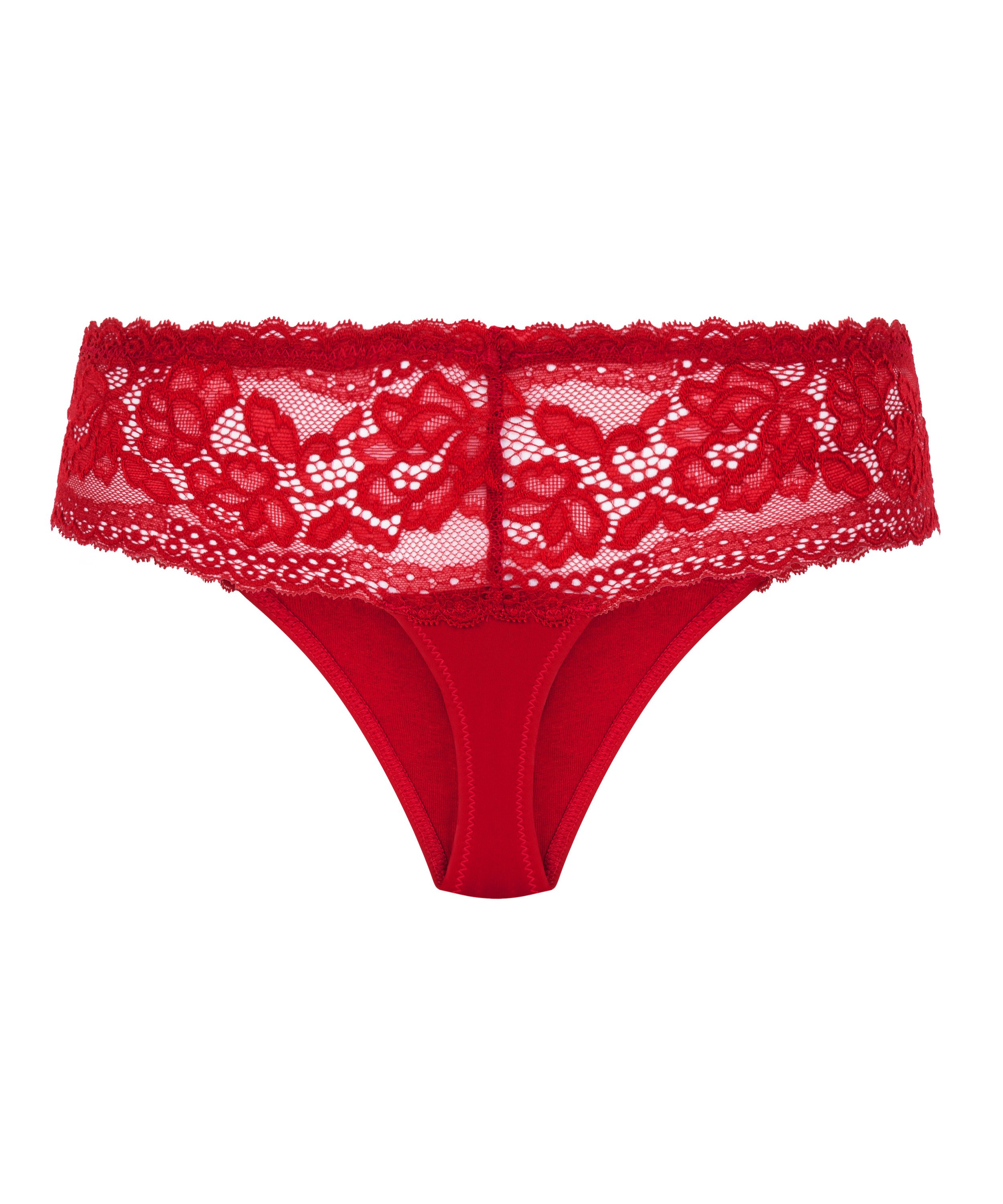 Tanga de estilo bóxer Florence, Rojo, main