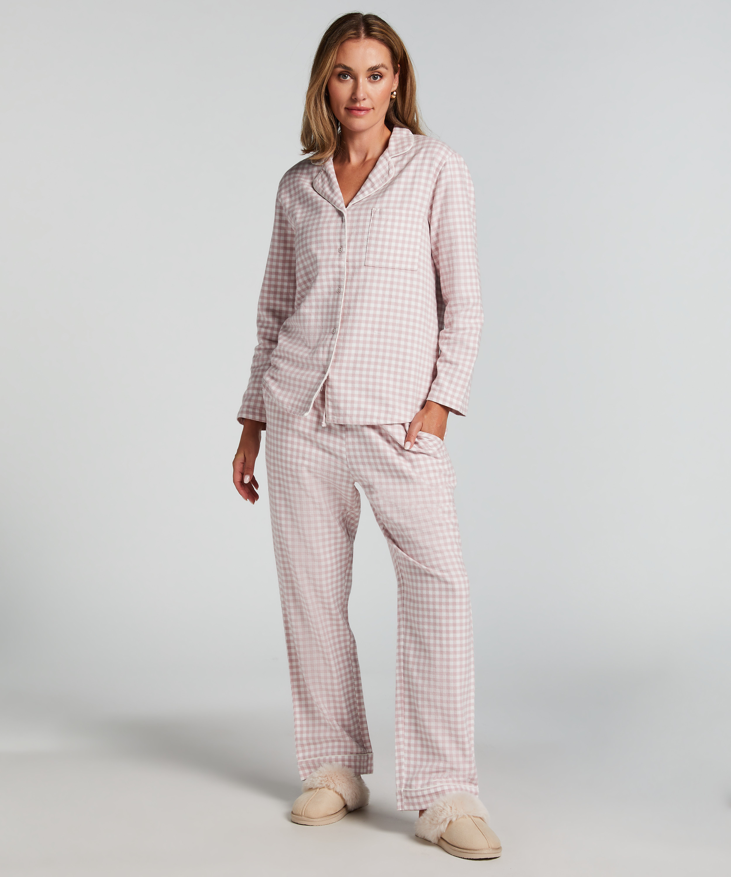 Top de pijama Flanel Essentials, Morado, main