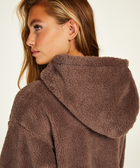 Sudadera con capucha Fleece Snuggle, Gris