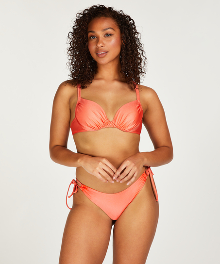 Top de bikini acolchado con aros Sunrise, Naranja