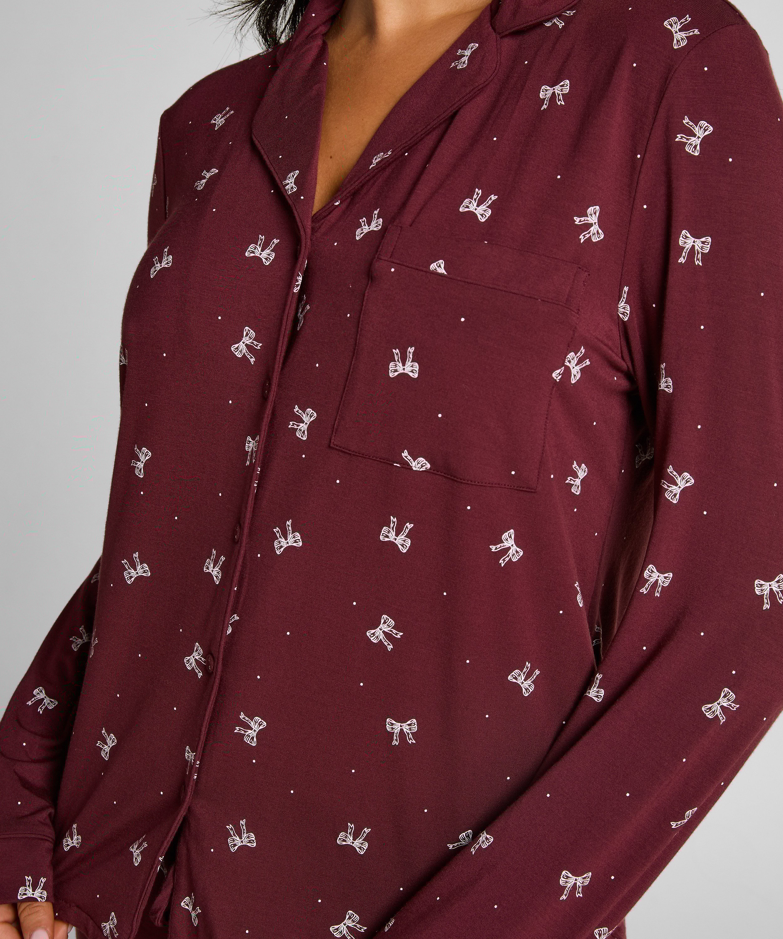 Chaqueta de manga larga de jersey Essentil, Morado, main