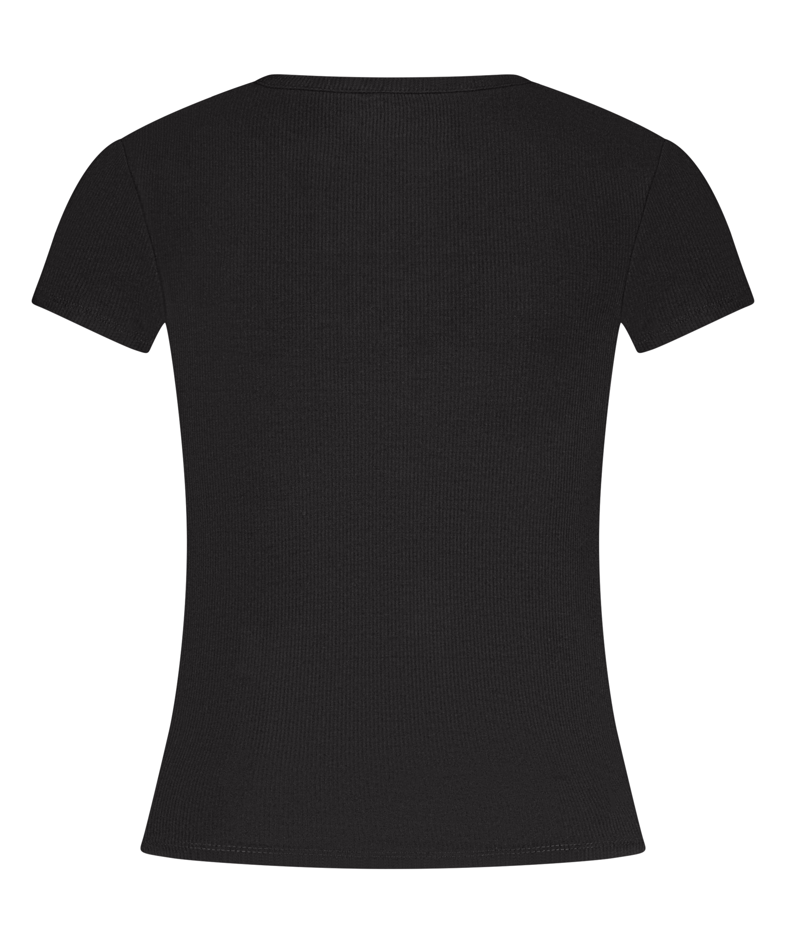 Top de pijama Rib Essential, Negro, main