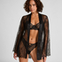 Kimono Allover Lace, Negro
