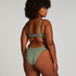 Top de bikini preformado con efecto realce Scallop Copa A - E, Verde