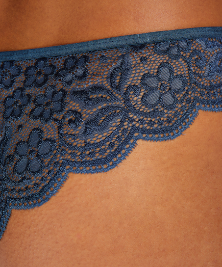 Braguita brasile&ntilde;a de pierna Lace, Azul