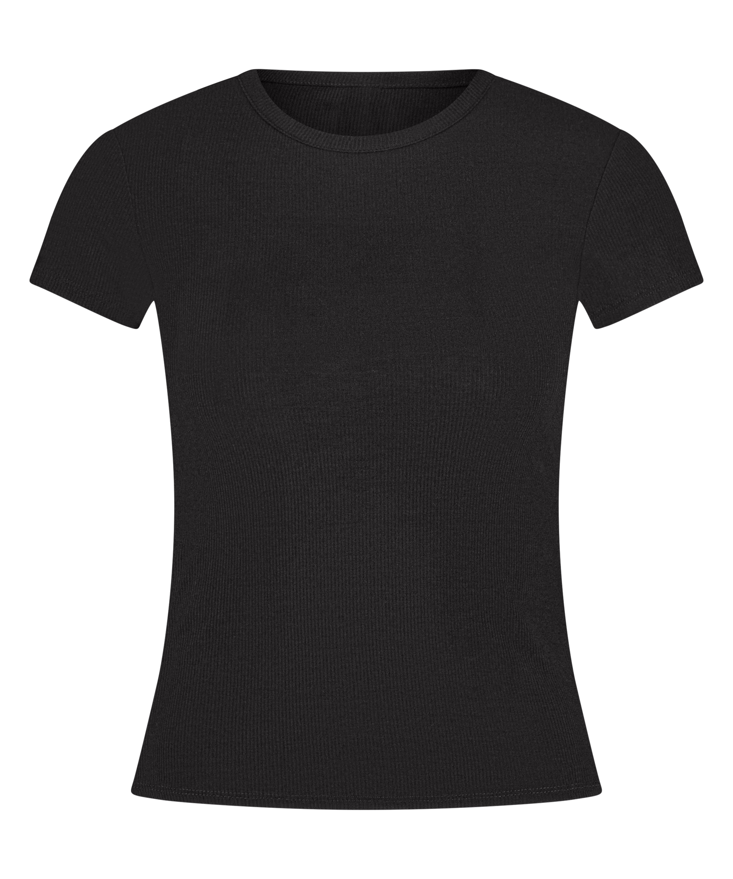 Top de pijama Rib Essential, Negro, main