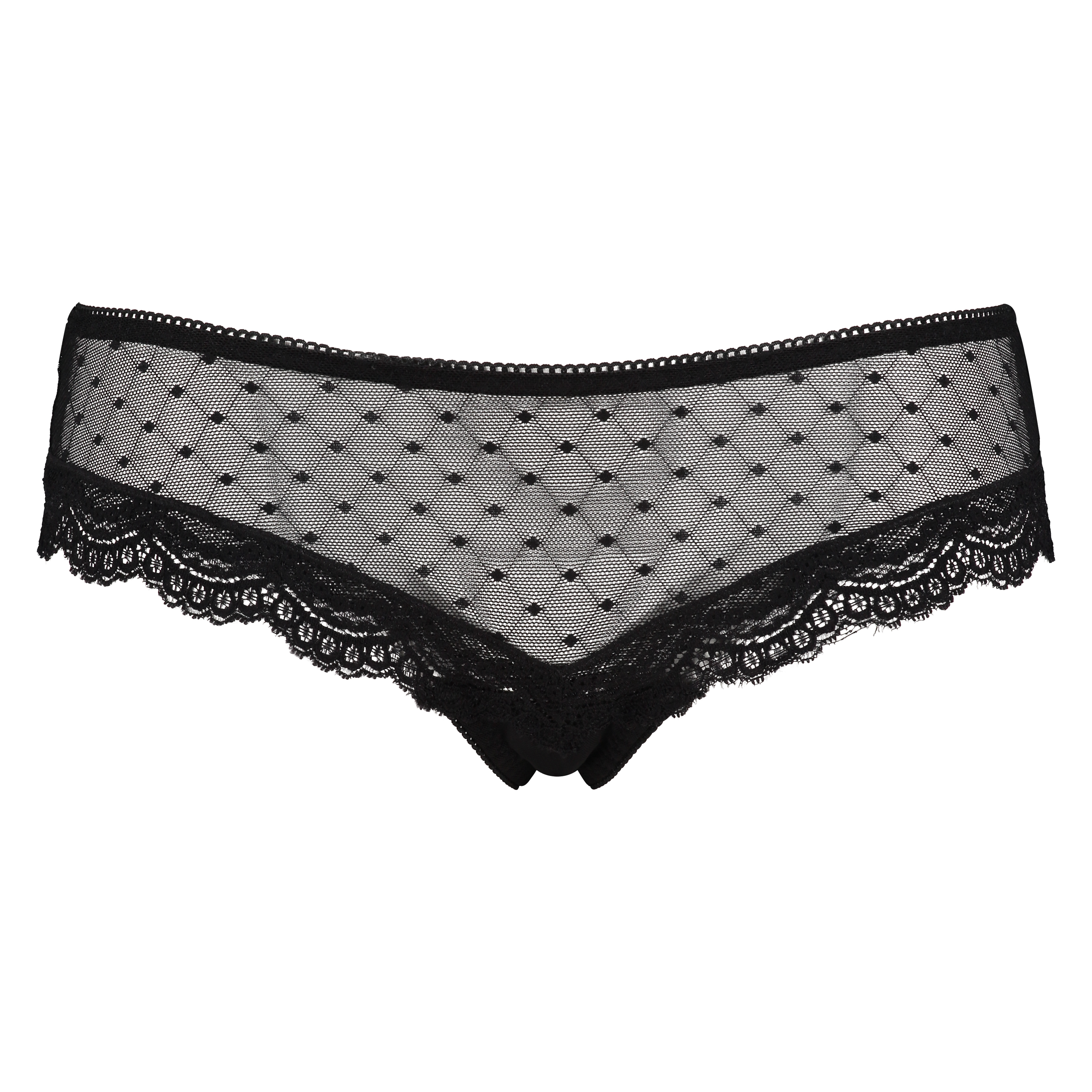 Brasileña Embroidered Mesh, Negro, main