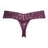 Tanga de corte ultra bajo en forma de V, Morado