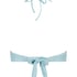 Top de bikini bandeau Crinkle, Azul