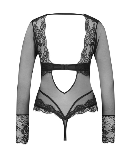 Bodi con aros Julia Lucy Hale, Negro