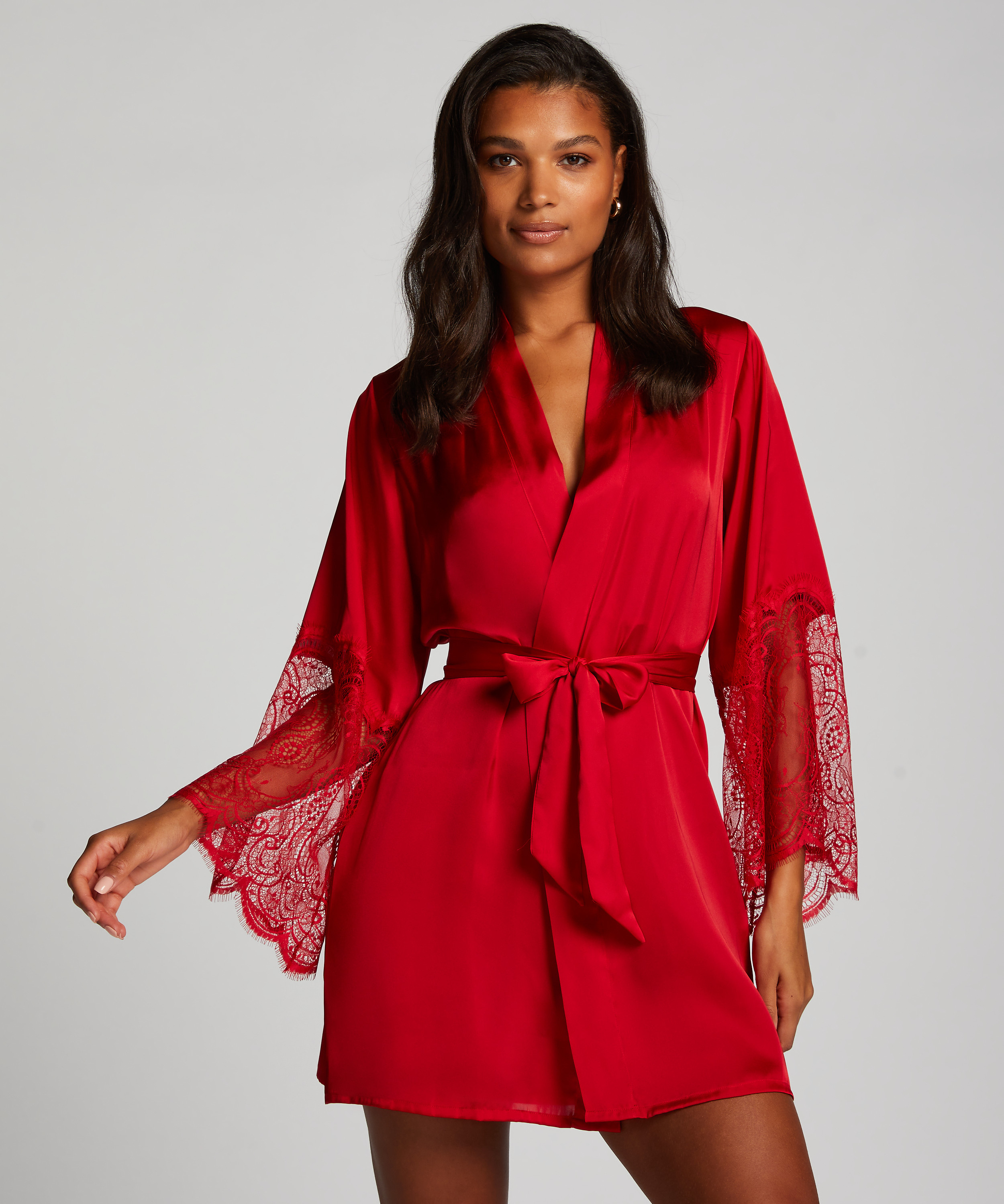 Kimono Satin, Rojo, main