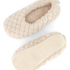 Pantuflas de bailarina esponjosas, Beige
