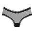 Brasile&ntilde;a en forma de V burn-out mesh, Negro