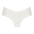 Brasile&ntilde;a en forma de V burn-out mesh, Blanco