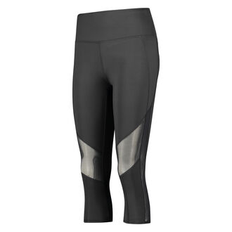 Capri de rejilla y cintura alta de nivel 2 de HKMX, Negro