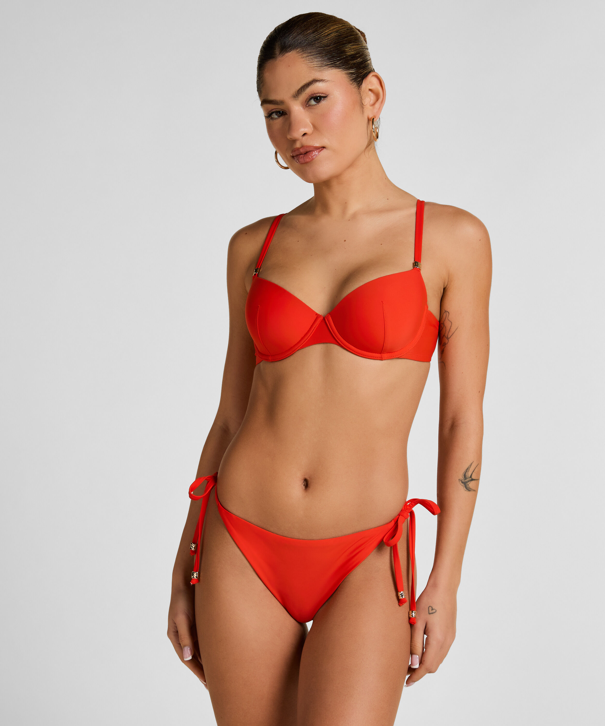 Top de Bikini Lujoso con Aros y Relleno