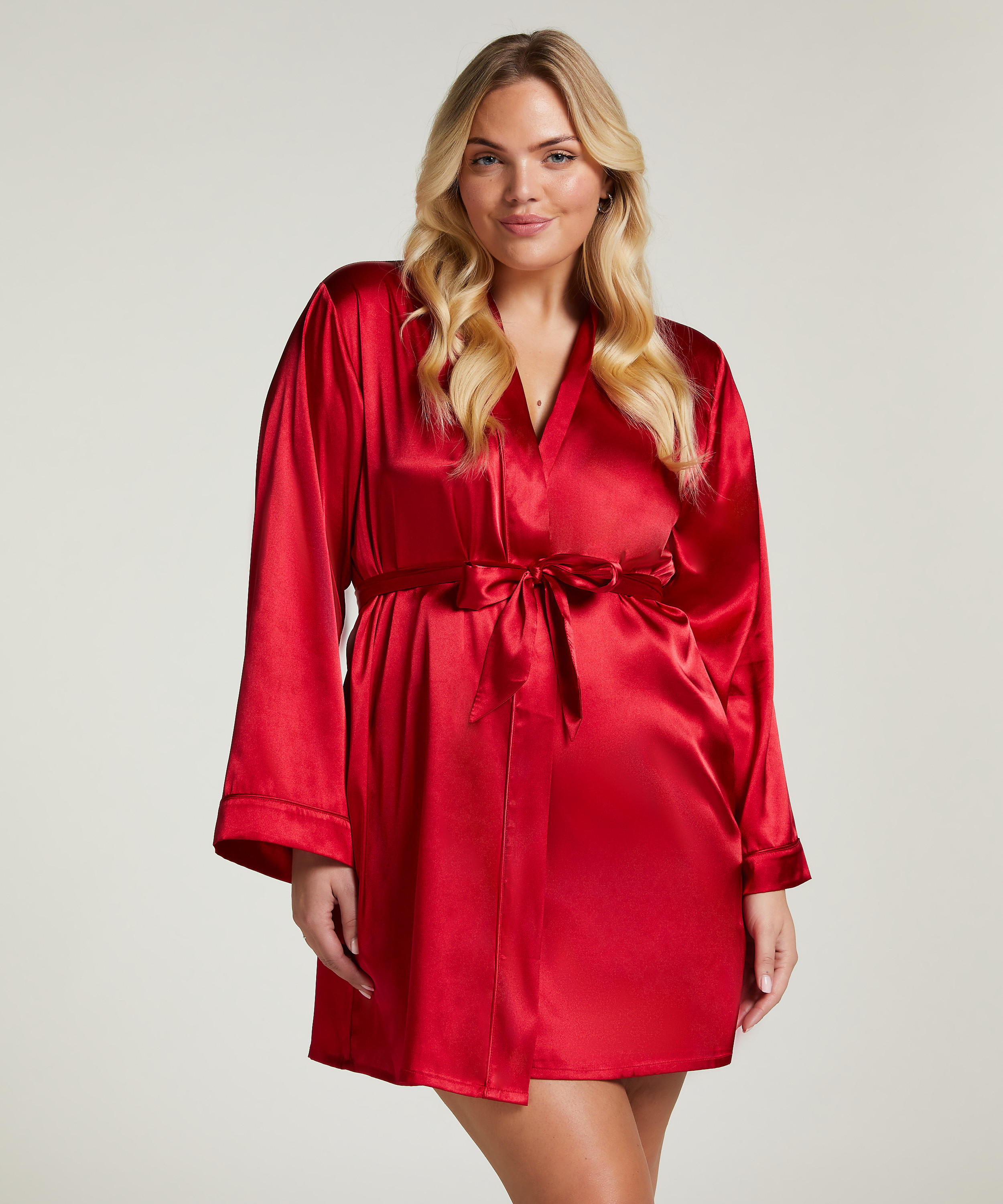 Kimono Satin, Rojo, main