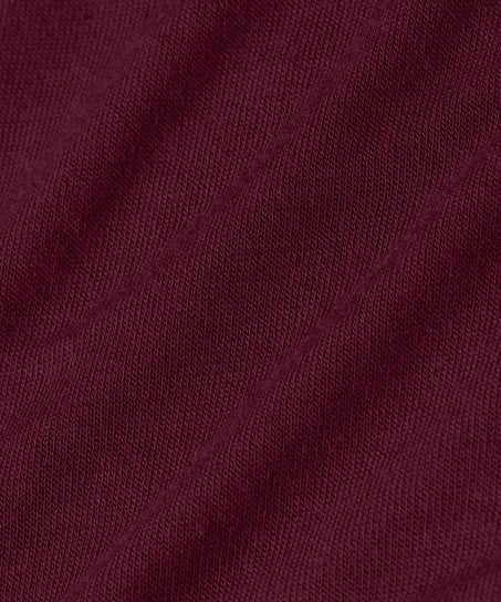 Camiseta super suave de cachemir con escote barco, Morado