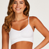 Strappy top sin costuras, Blanco