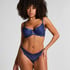 Tanga Grace de tiro alto, Azul