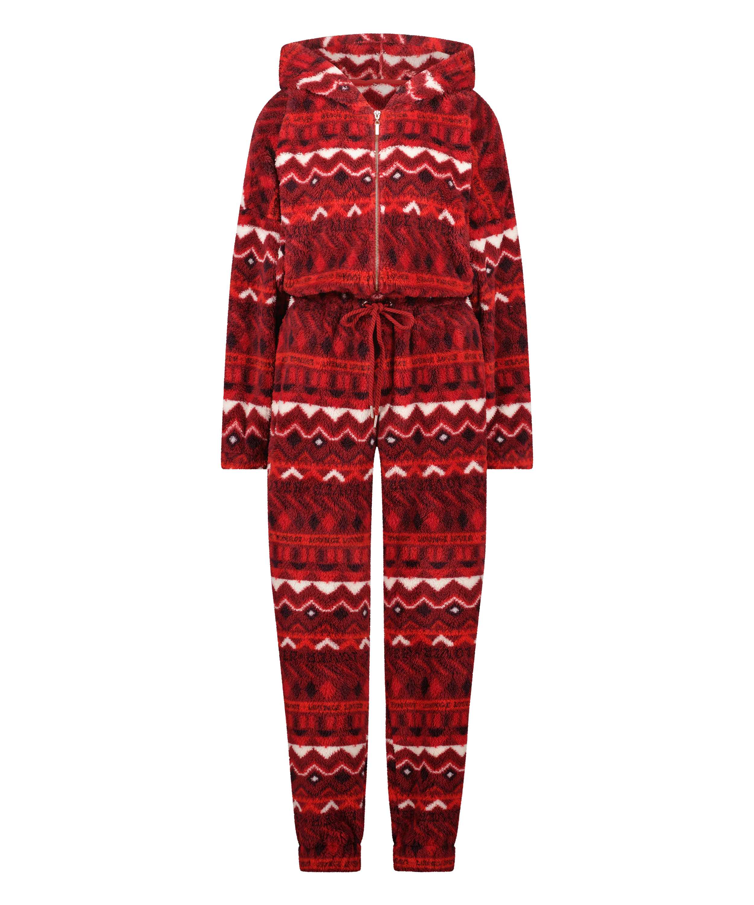 Mono de franela Fairisle, Rojo, main