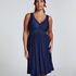 Vestido lencero Nora Lace, Azul