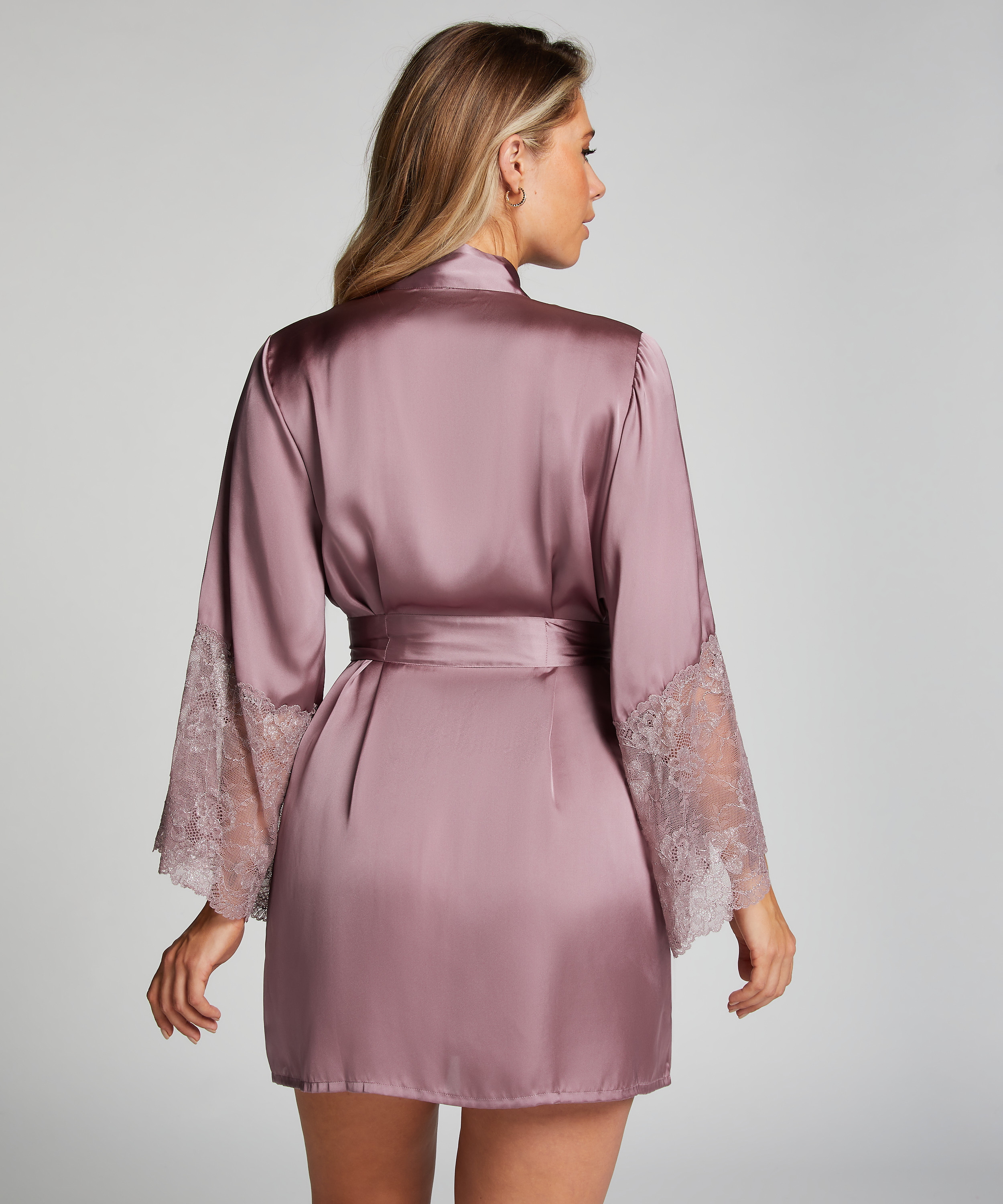 Kimono Satin, Morado, main
