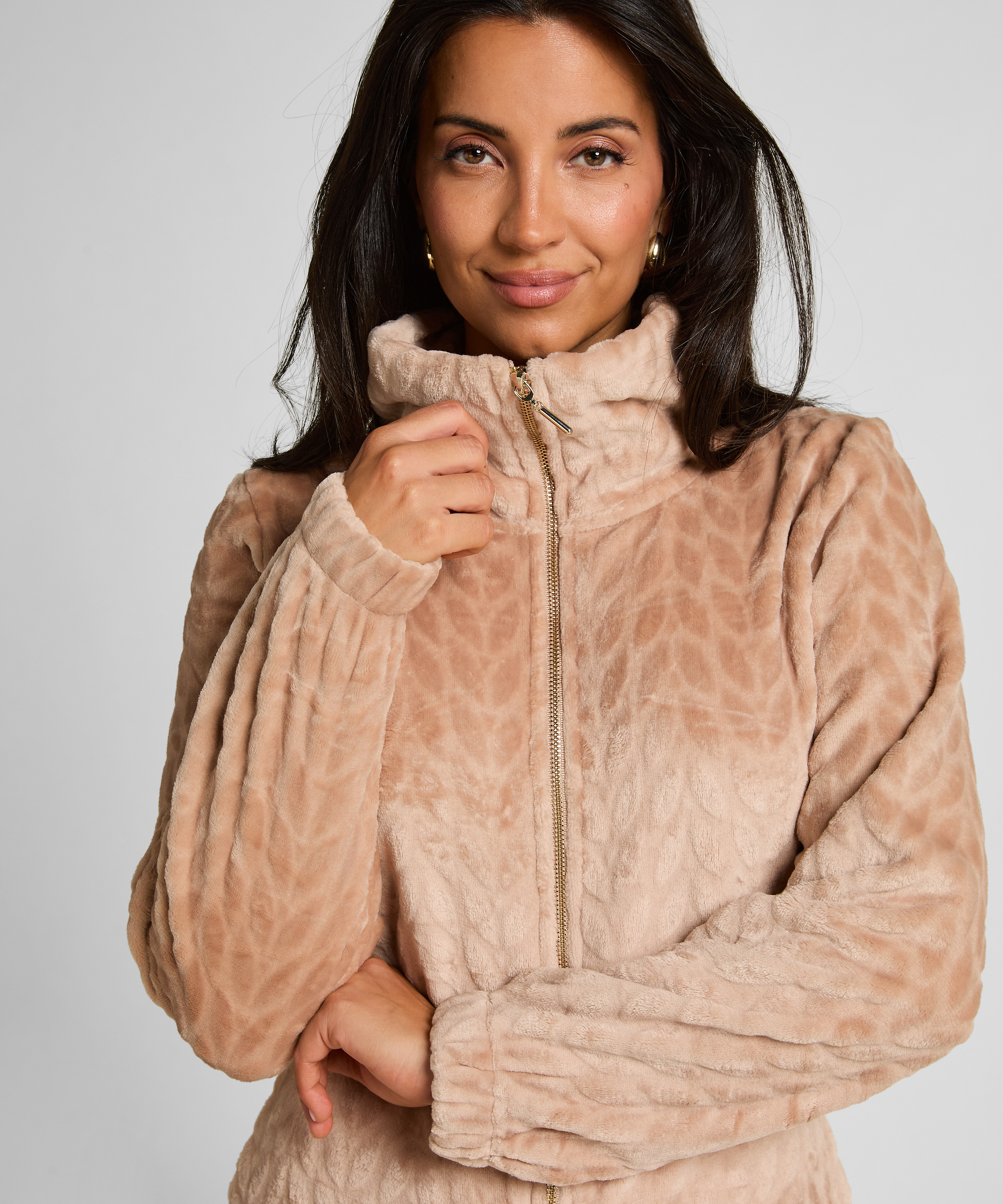 Pelele de ochos con cremallera, Beige, main