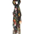 Pareo floral fantasy, Negro