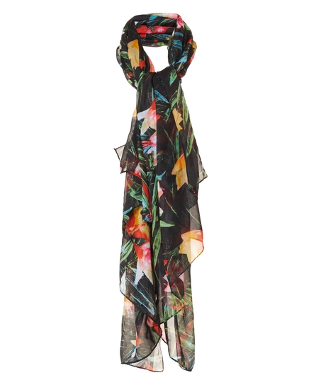 Pareo floral fantasy, Negro