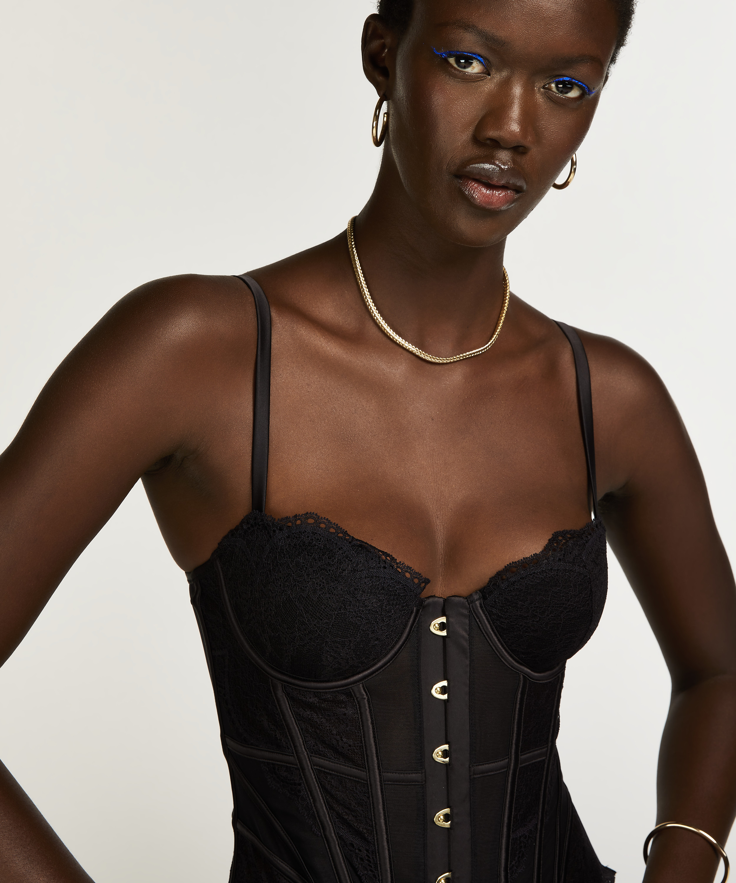 Bustier Fleur Nyakim, Negro, main