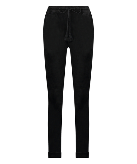 Pantalón Tall de deporte de terciopelo, Negro