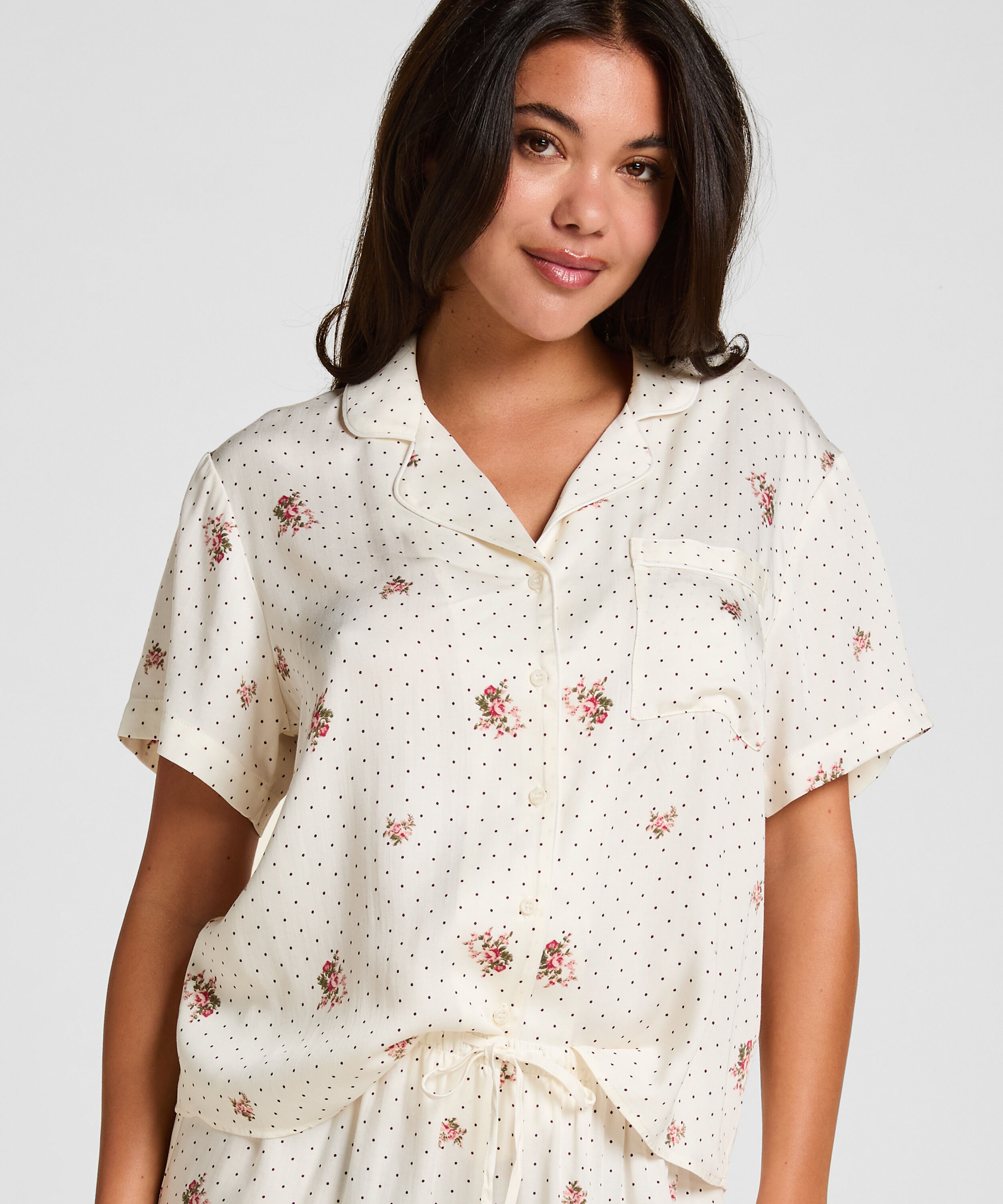 Chaqueta de pijama Satin, Blanco Chaqueta de pijama Satin, Blanco
