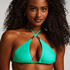 Top de bikini triangular Doha, Verde
