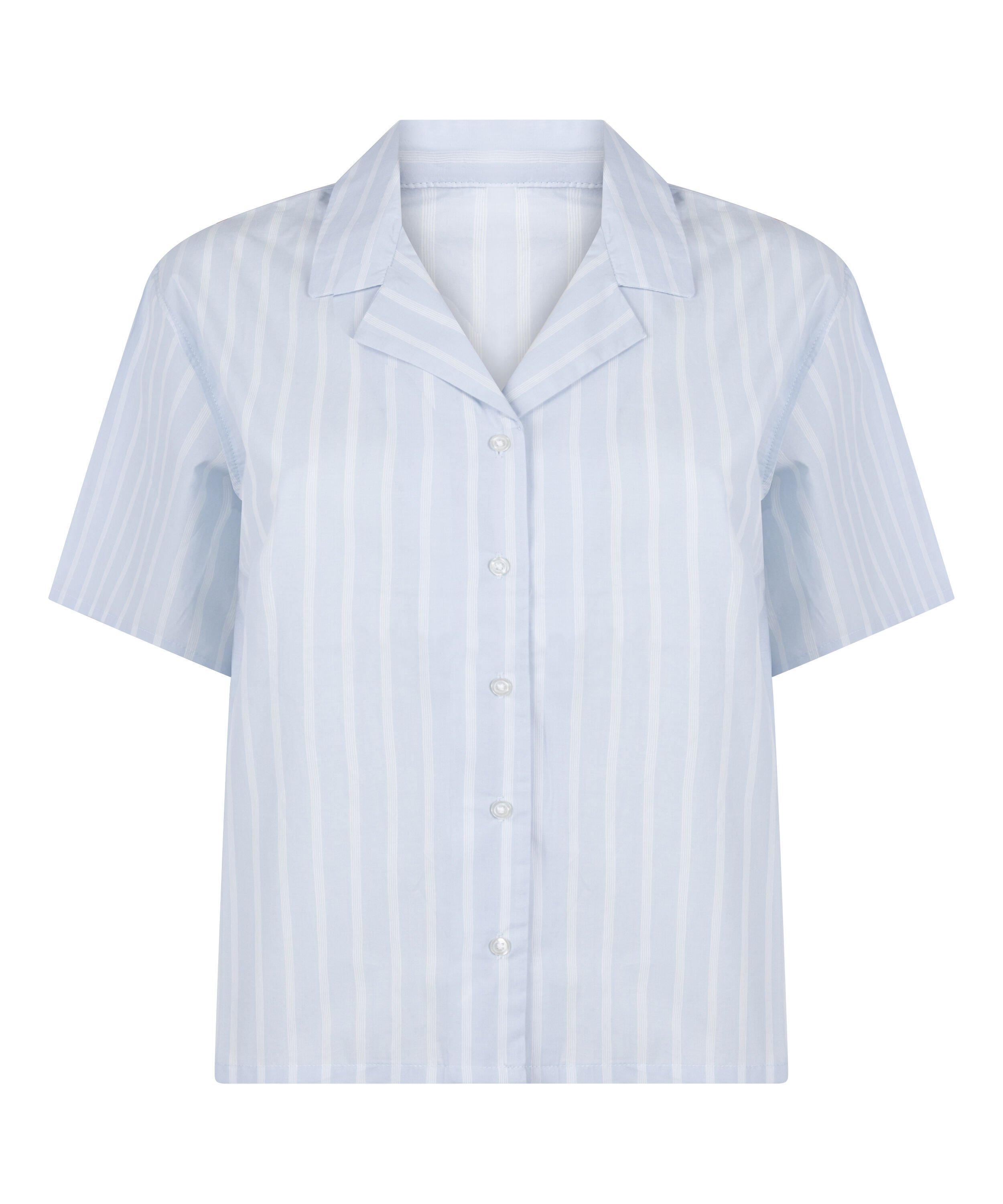 Chaqueta de Algodón a Rayas, Azul