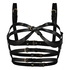 Bralette de piel sintética, Negro