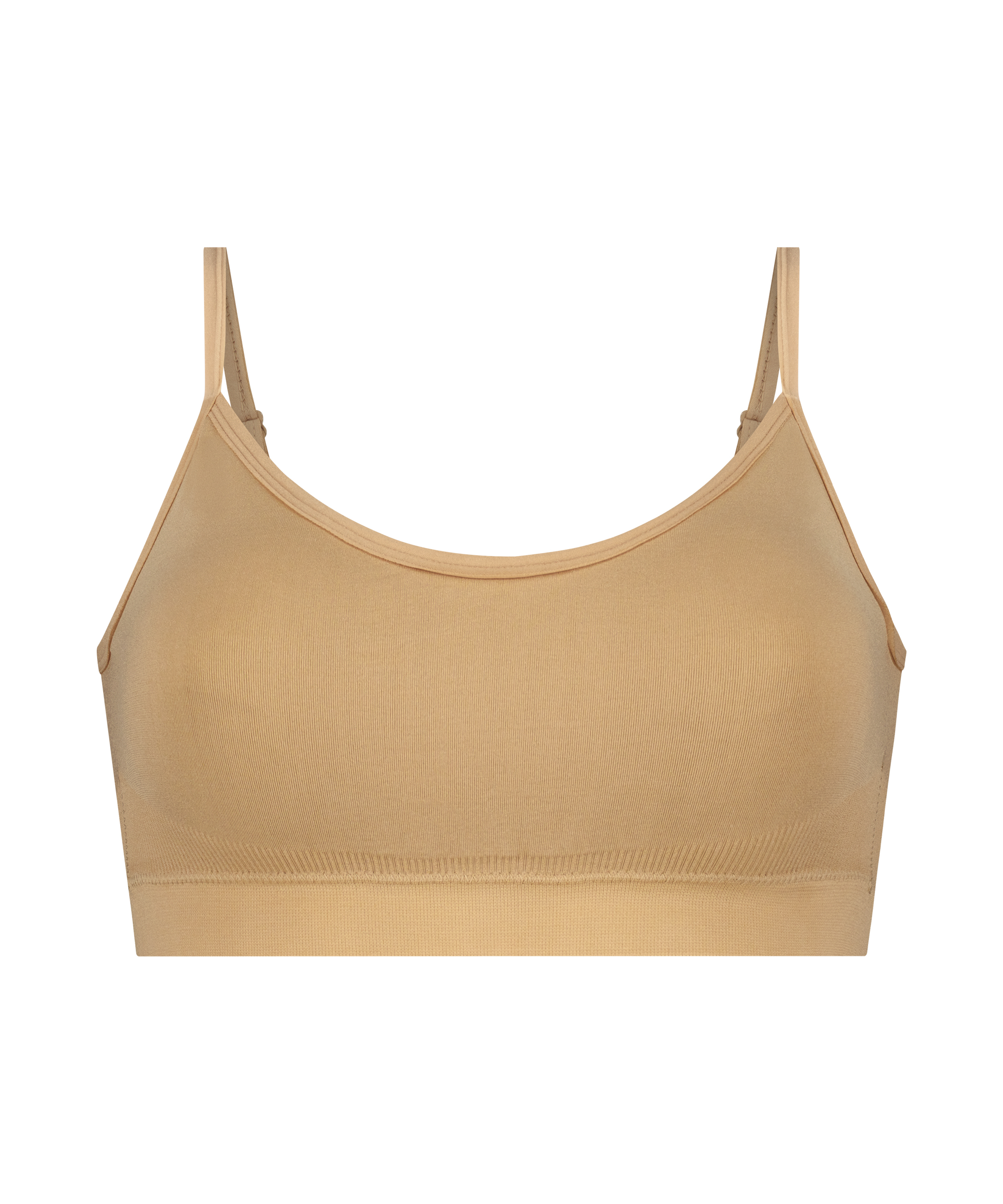 ﻿Bralette con tirantes, Beige, main