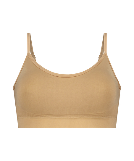 ﻿Bralette con tirantes, Beige