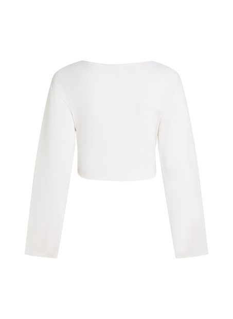 Top de playa de punto, Blanco