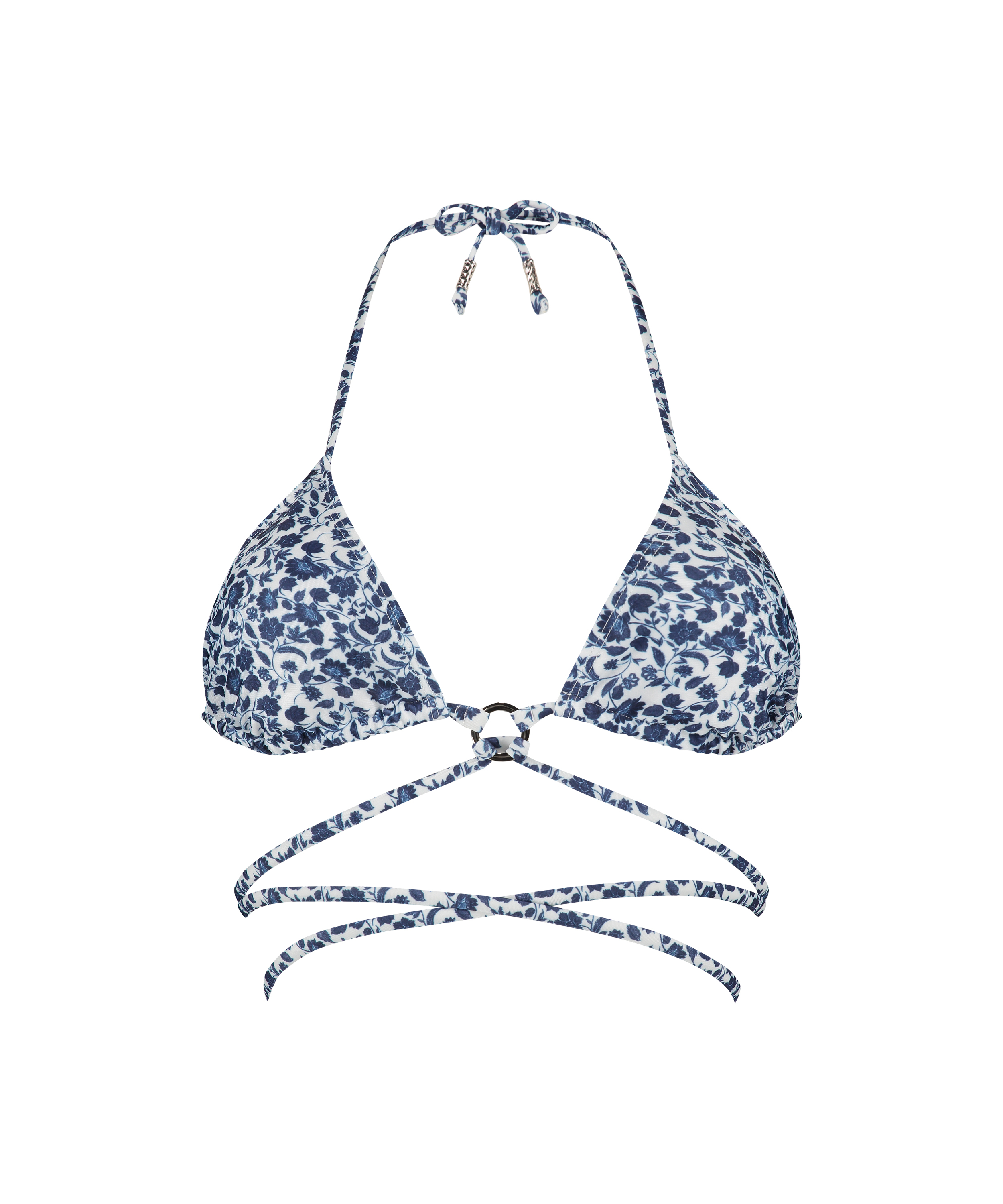 Top de bikini de triángulo Morocco, Blanco, main