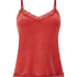Camiseta top Velours Lace, Rojo